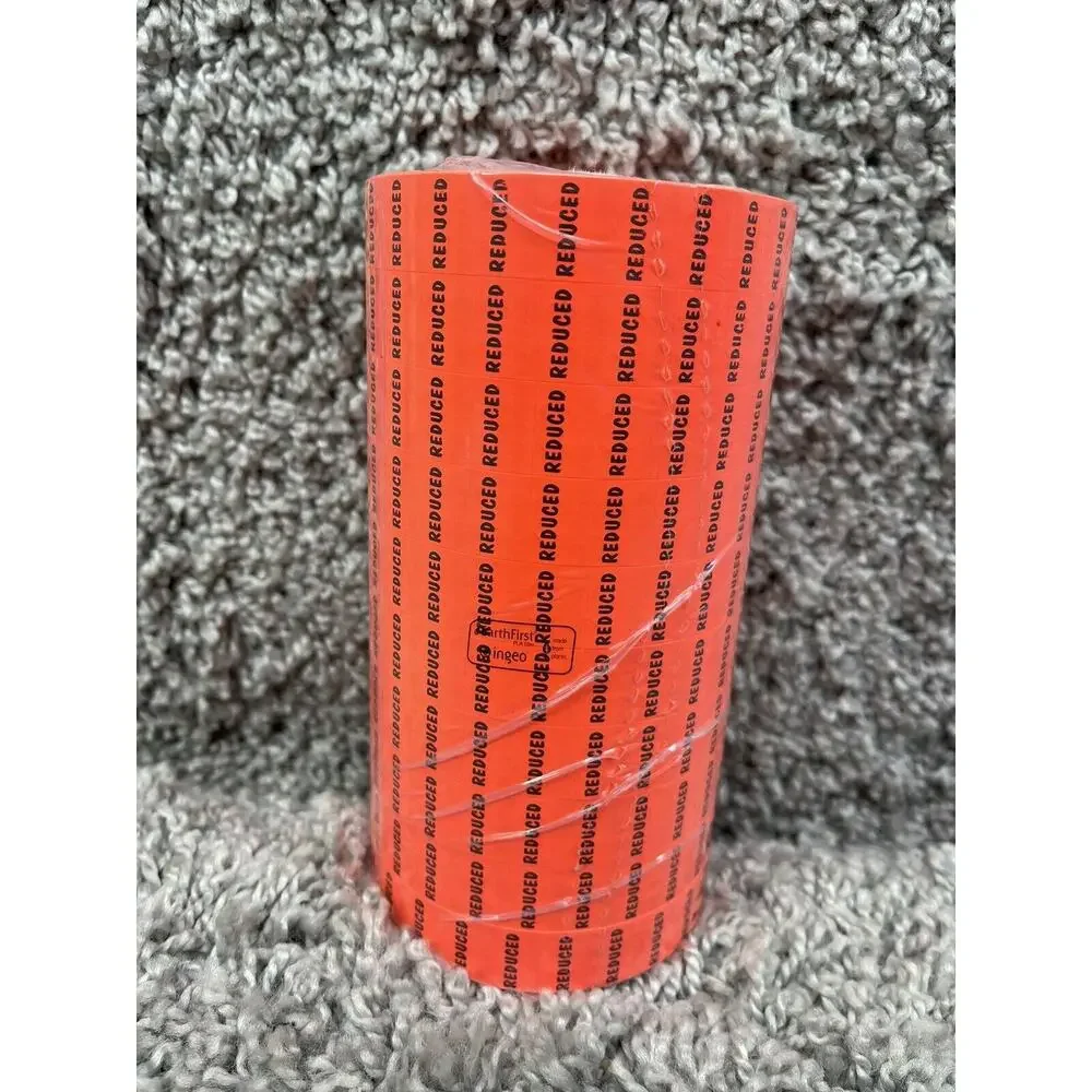 Flourescent Orange With Black Reduced Labels 10 Pack New